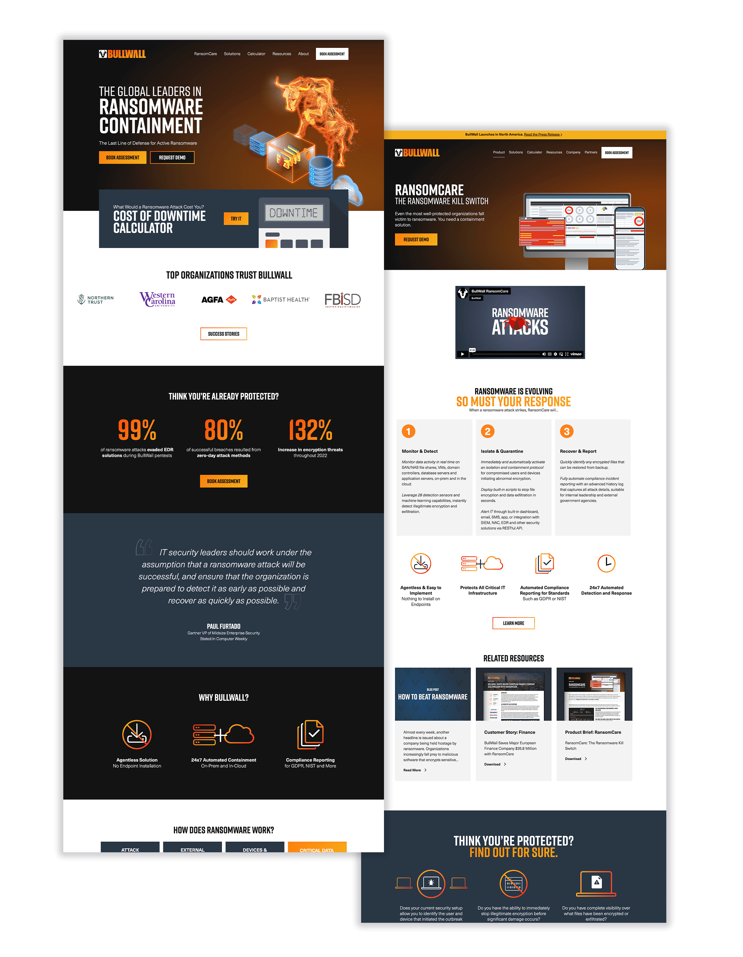 bullwall website pages