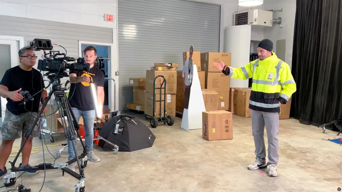 Tingley Video Shoot Mobile