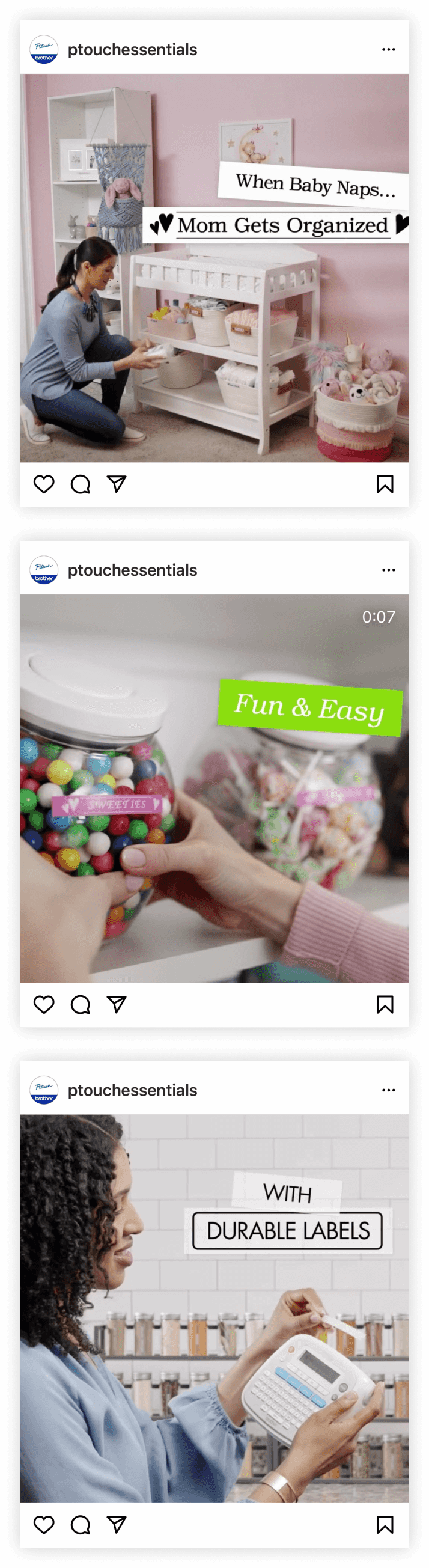 screenshots of social media posts ridge marketing made for brother